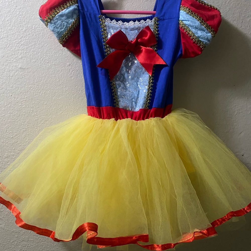 Enchanting Princess Costume for Kids - Blue, Red, Yellow